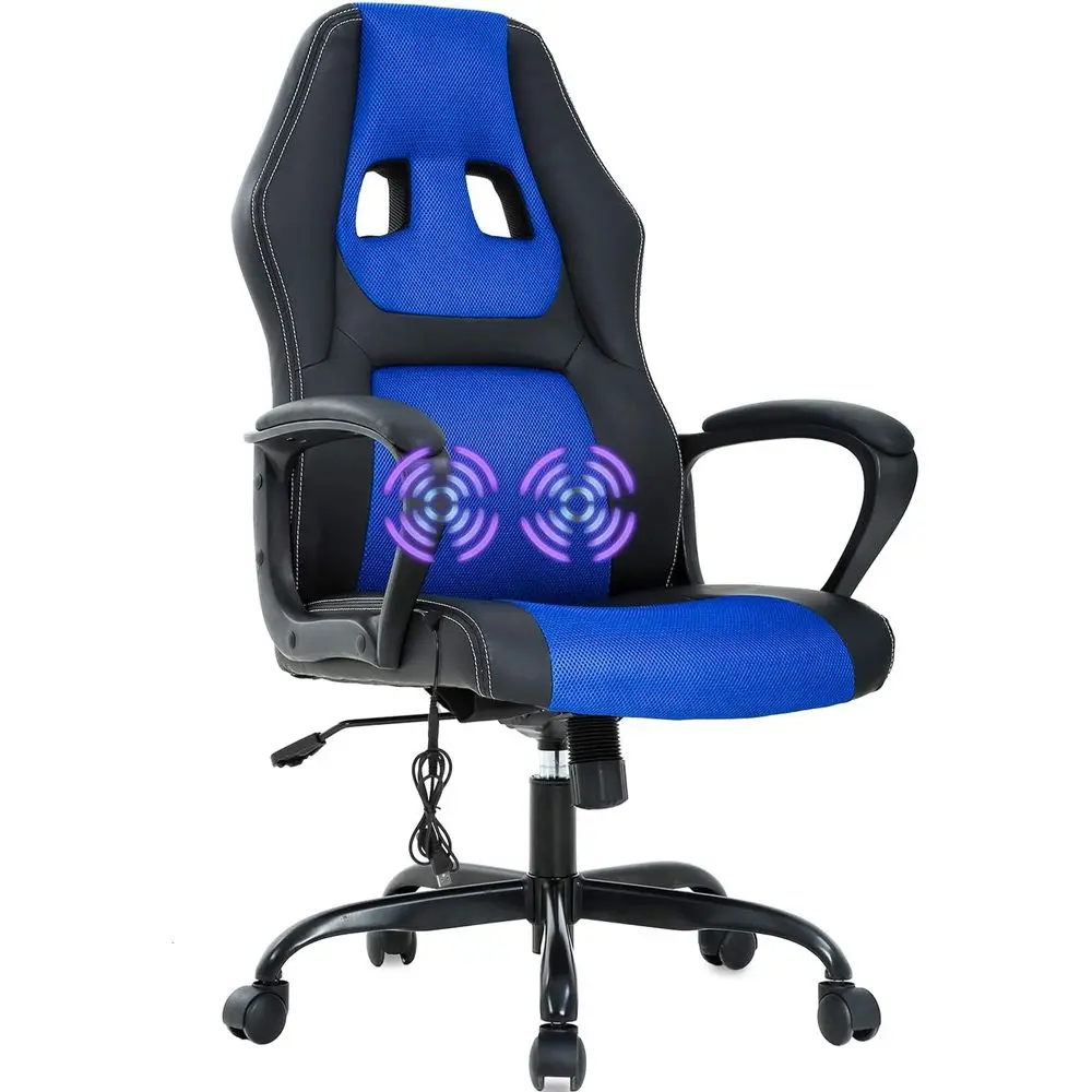 Massage - Silla de juego ergonómica de cuero