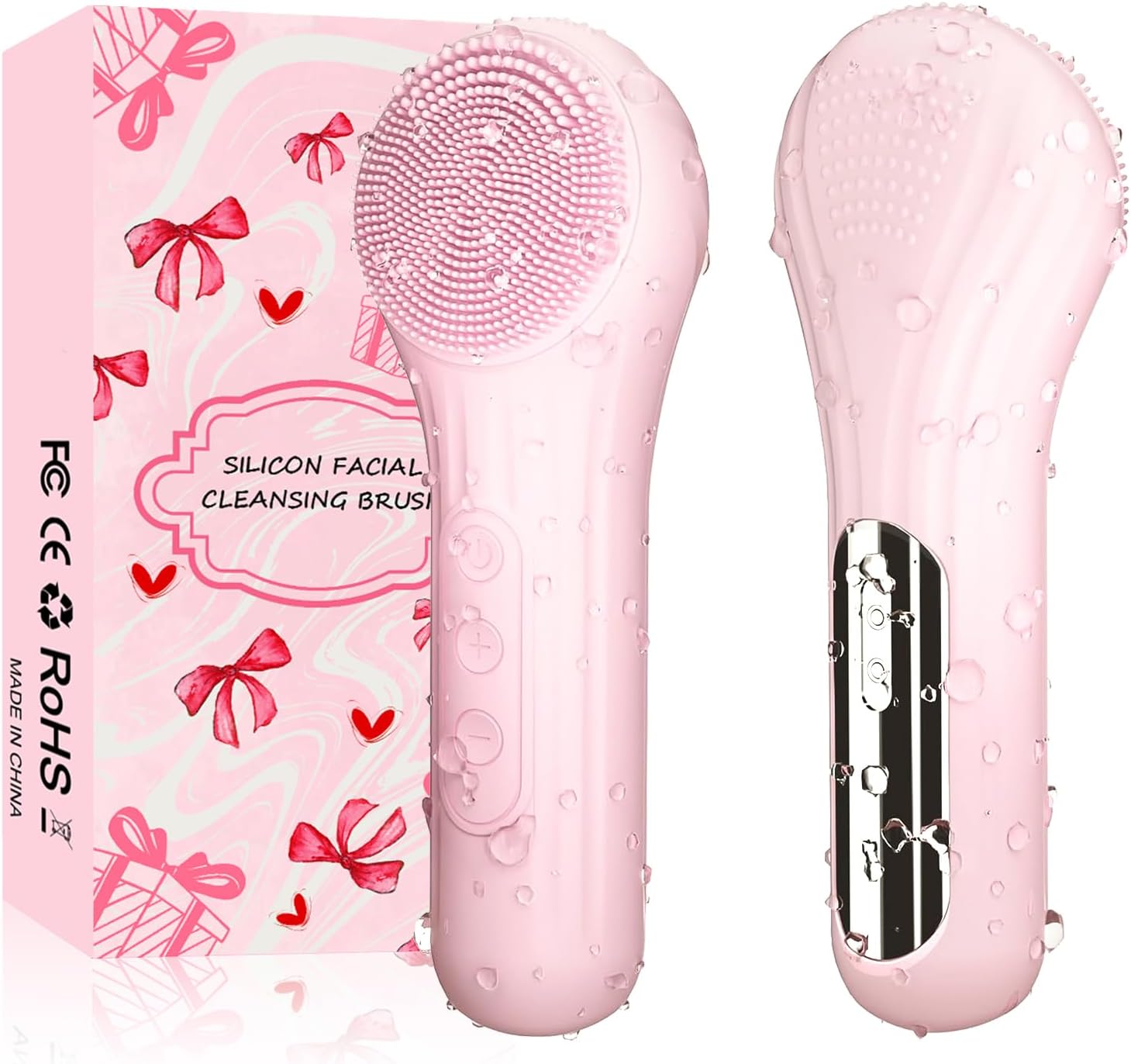 Silicone Face Scrubber Electric - Depurador facial de silicona, cepillo de