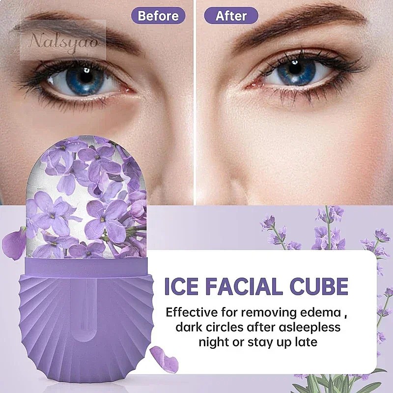Face Ice Roller Puffiness - Rodillo facial de hielo, 1 unidad,