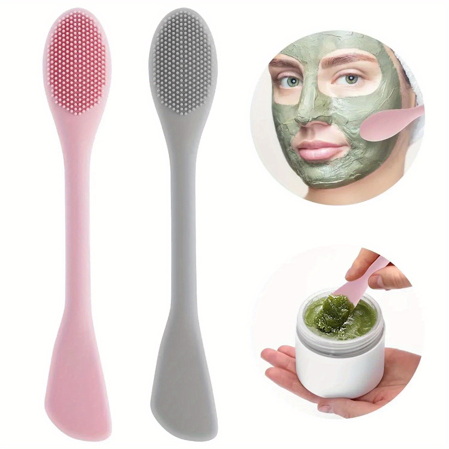 Silicone Face Scrubber Electric - Cepillo para mascarilla Facial de doble