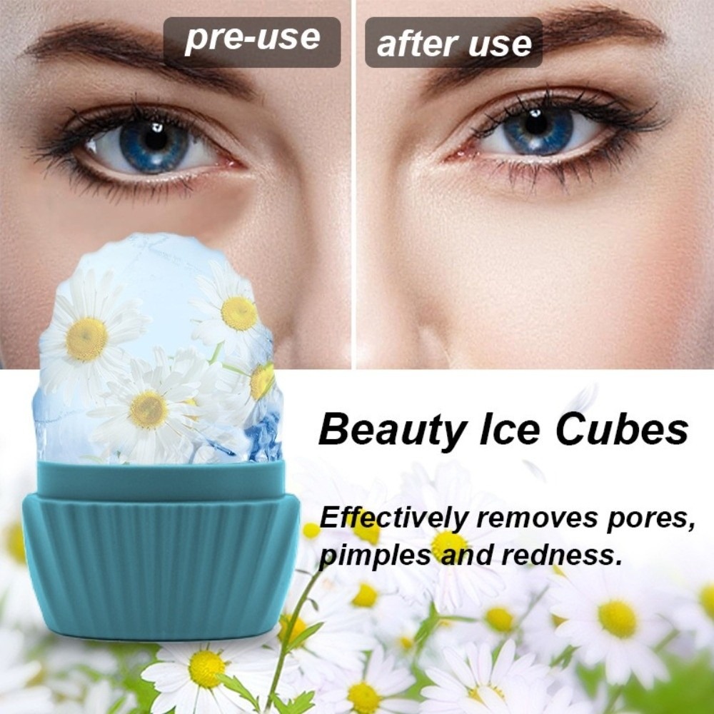 Face Ice Roller Puffiness - Rodillo Facial de Hielo de Silicona,