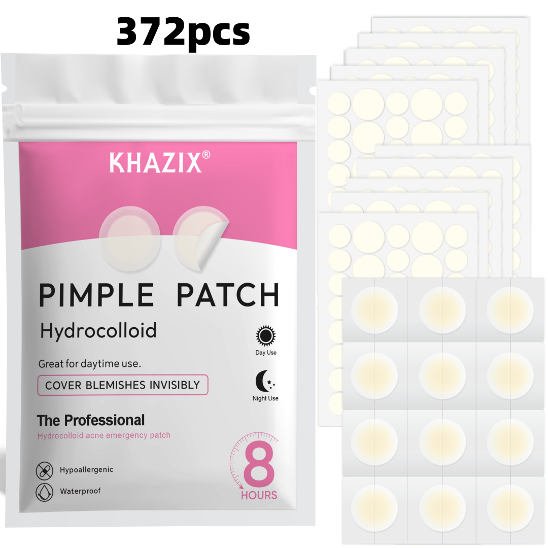 Hydrocolloid Pimple Patch - 372 Parches Hidrocoloides para Acné y
