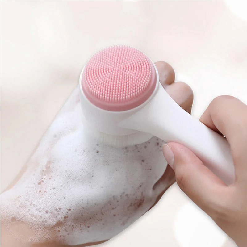 Silicone Face Scrubber Electric - Cepillo de Limpieza Facial Manual 3D