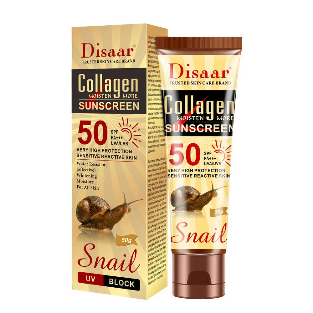 Spf 50 Waterproof Sunscreen - Protector Solar Disaar con Colágeno, SPF50,