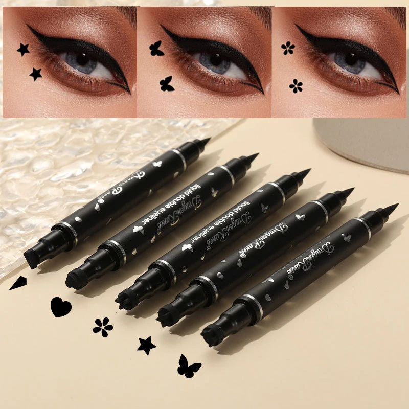 Waterproof Liquid Eyeliner Pen - Delineador de ojos con sello de
