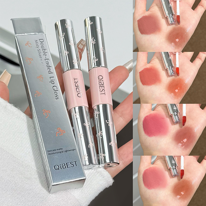 Matte Velvet Lip Tint Long Lasting - QIBEST Lápiz Labial Líquido Mate de