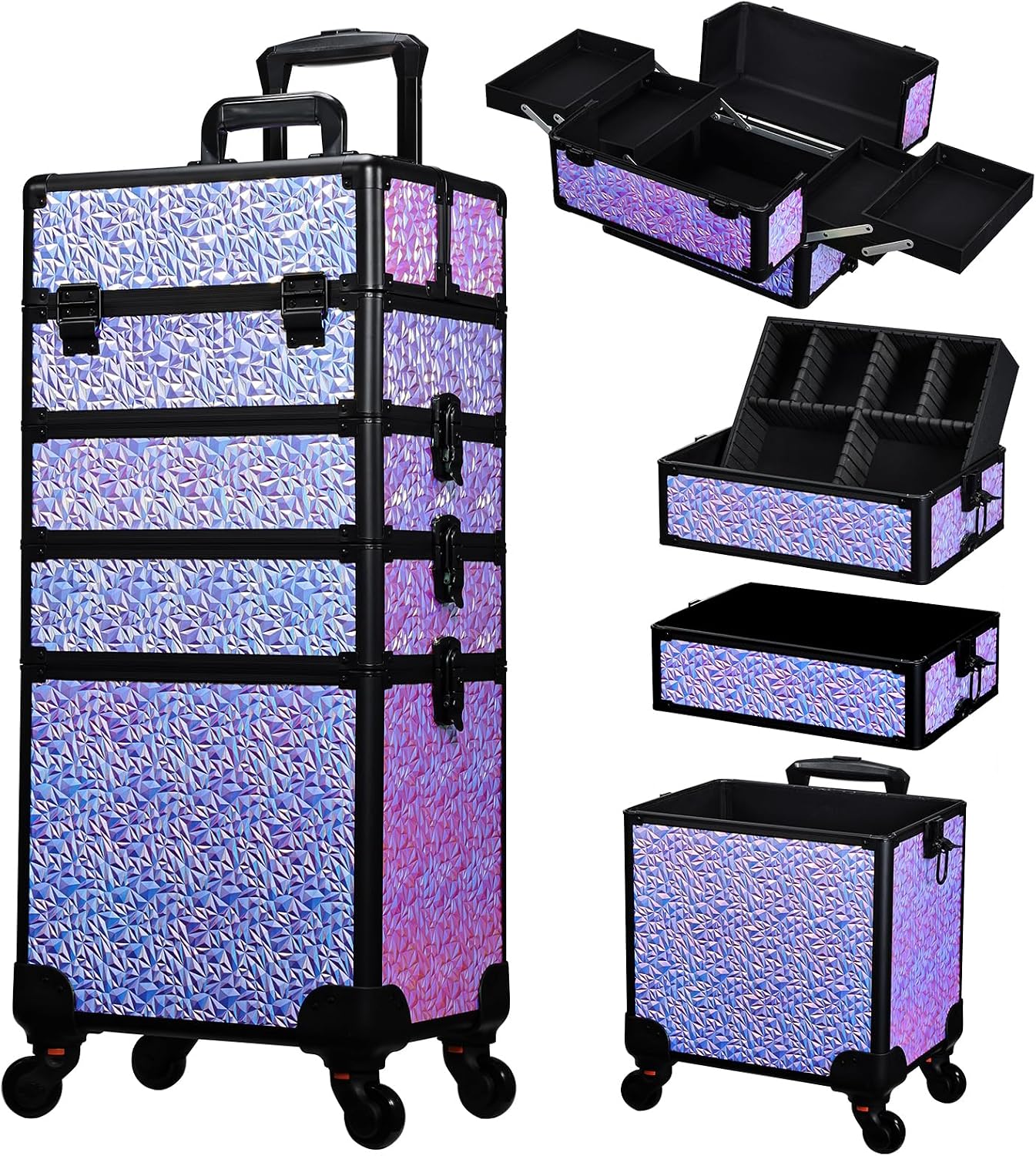 Makeup - Maleta de Maquillaje con Ruedas, Carrito