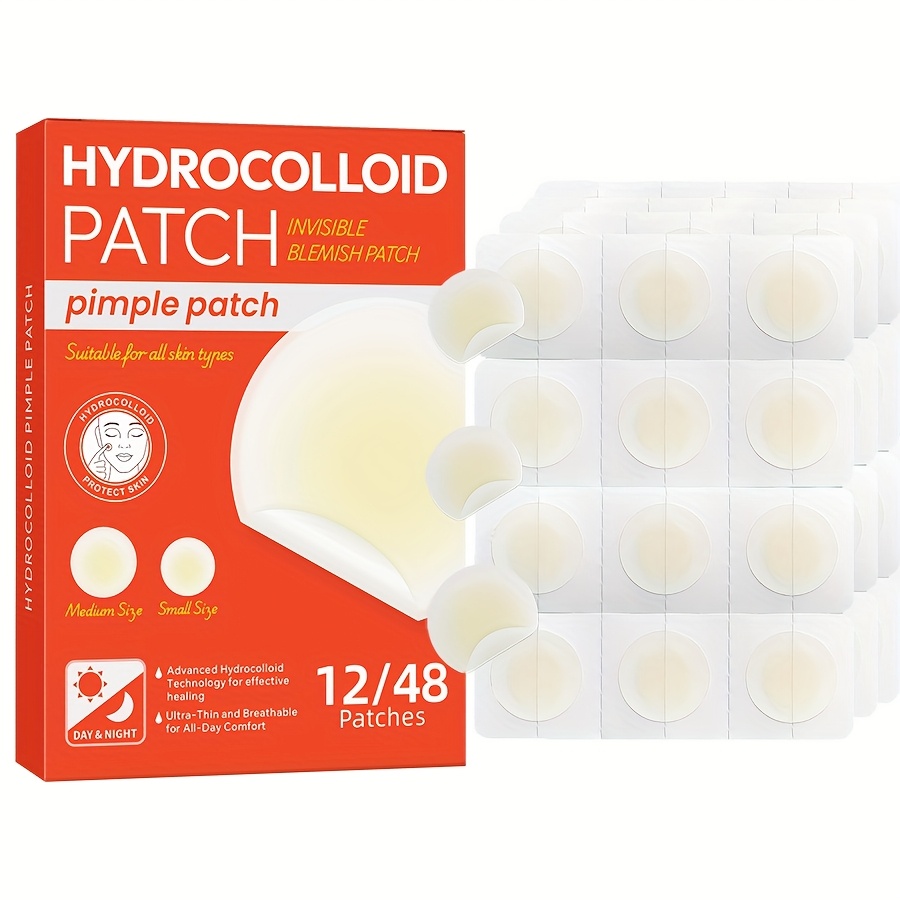 Hydrocolloid Pimple Patch - 48 parches hidrocoloides para el acné