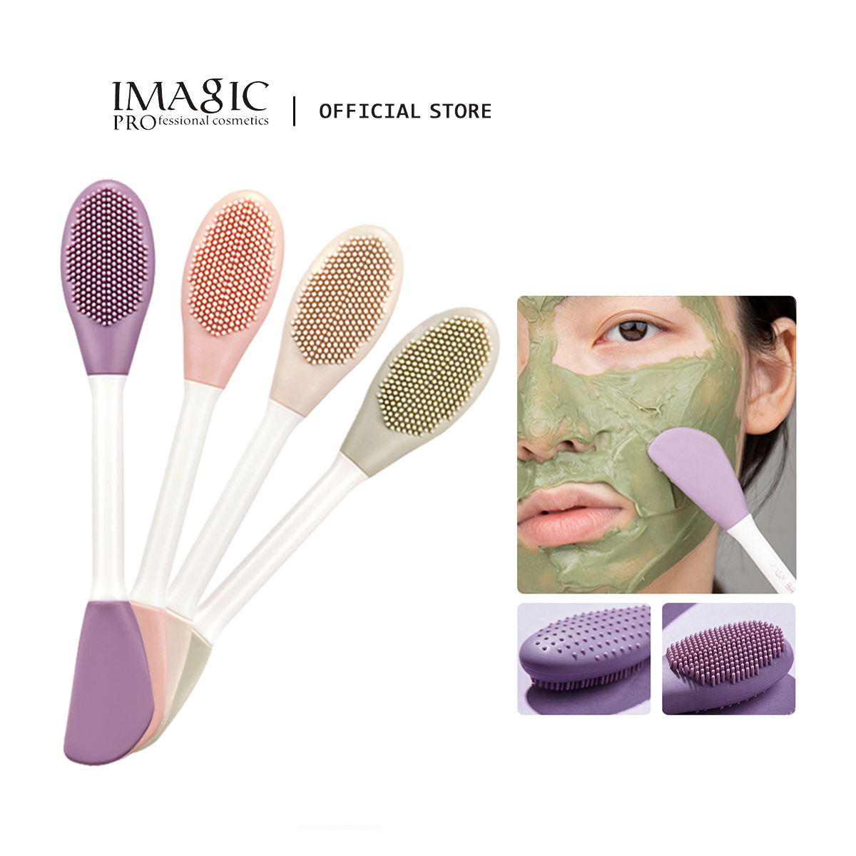 Silicone Face Scrubber Electric - IMAGIC-cepillo de limpieza Facial y mascarilla