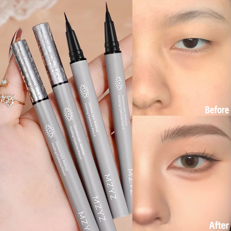 Waterproof Liquid Eyeliner Pen - Lápiz de cejas ultrafino, sombra de