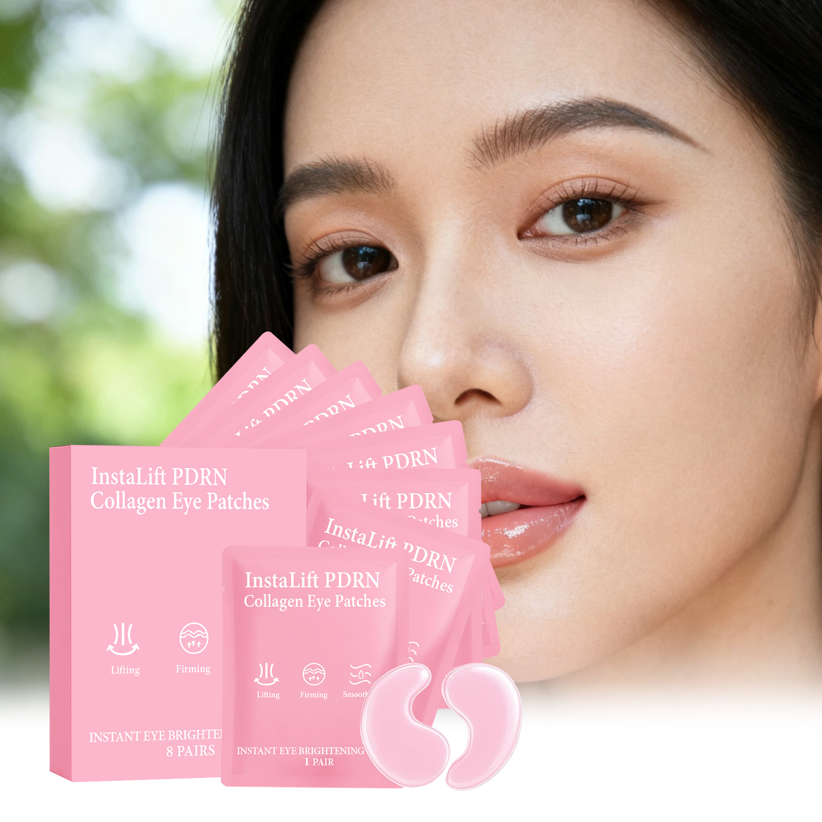 Collagen Under Eye Patches - Instalift PDRN Parches de colágeno para