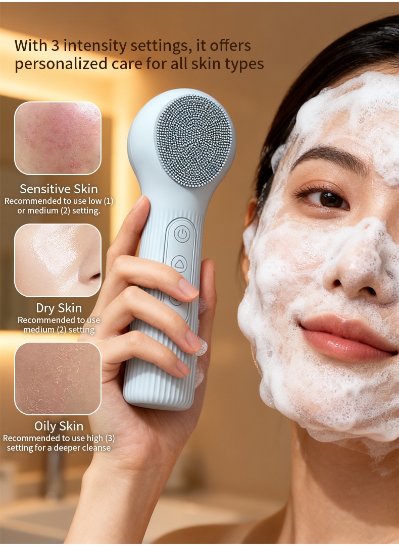 Cepillo de Limpieza Facial de  - Silicone Face Scrubber Electric reseña y precio