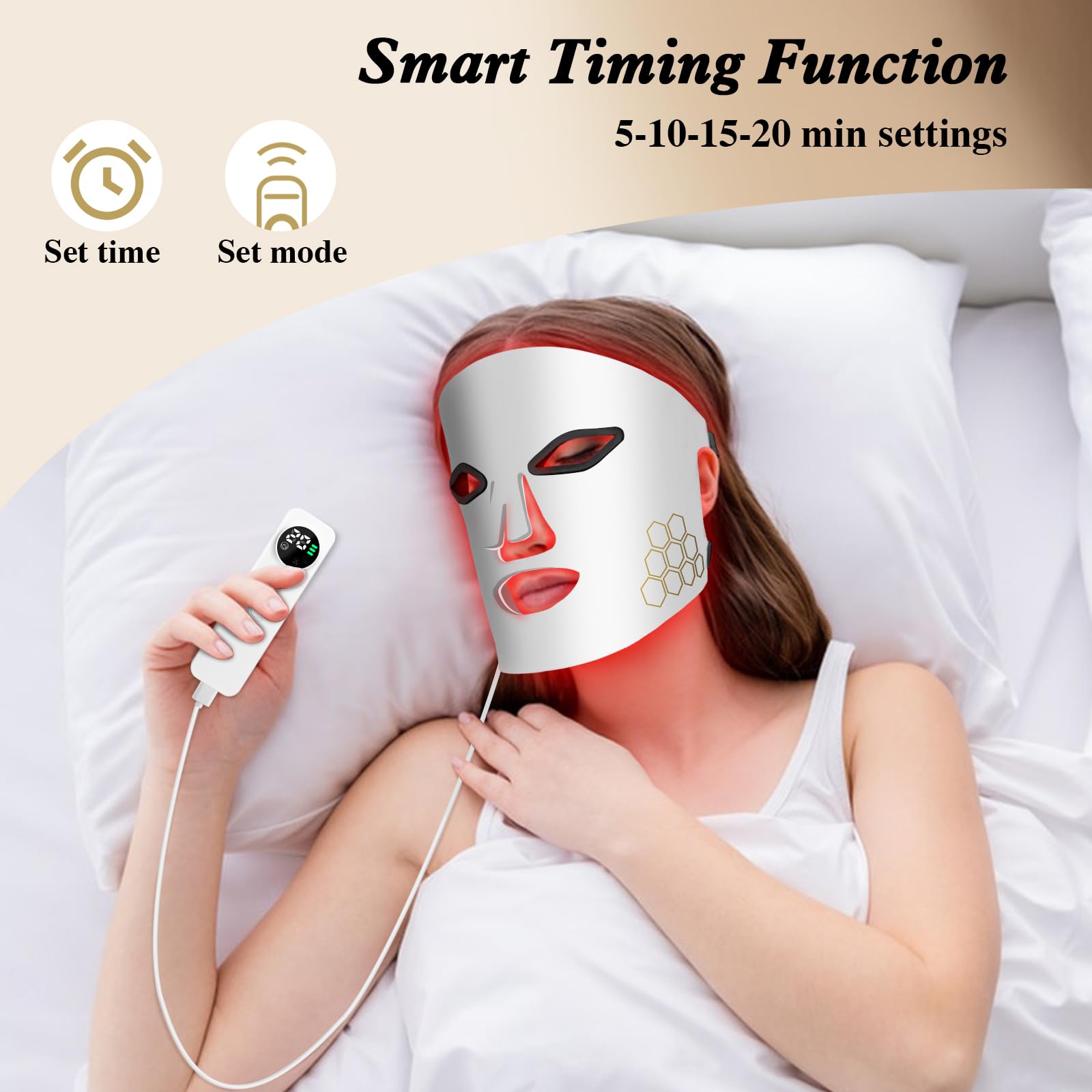 Hello Face Mascarilla LED Tera - Led Light Therapy Face Mask reseña y precio