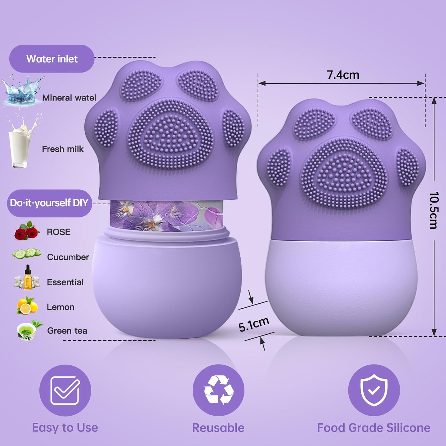 Rodillo de hielo facial para e - Face Ice Roller Puffiness reseña y precio