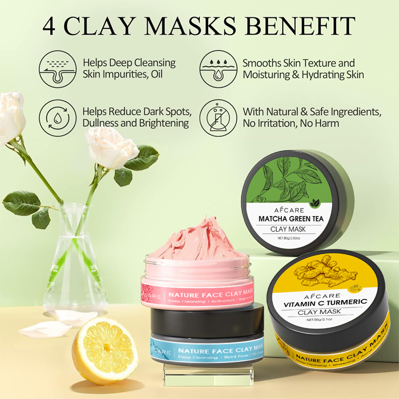 Juego de mascarillas faciales  - Green Tea Cleansing Clay Mask reseña y precio