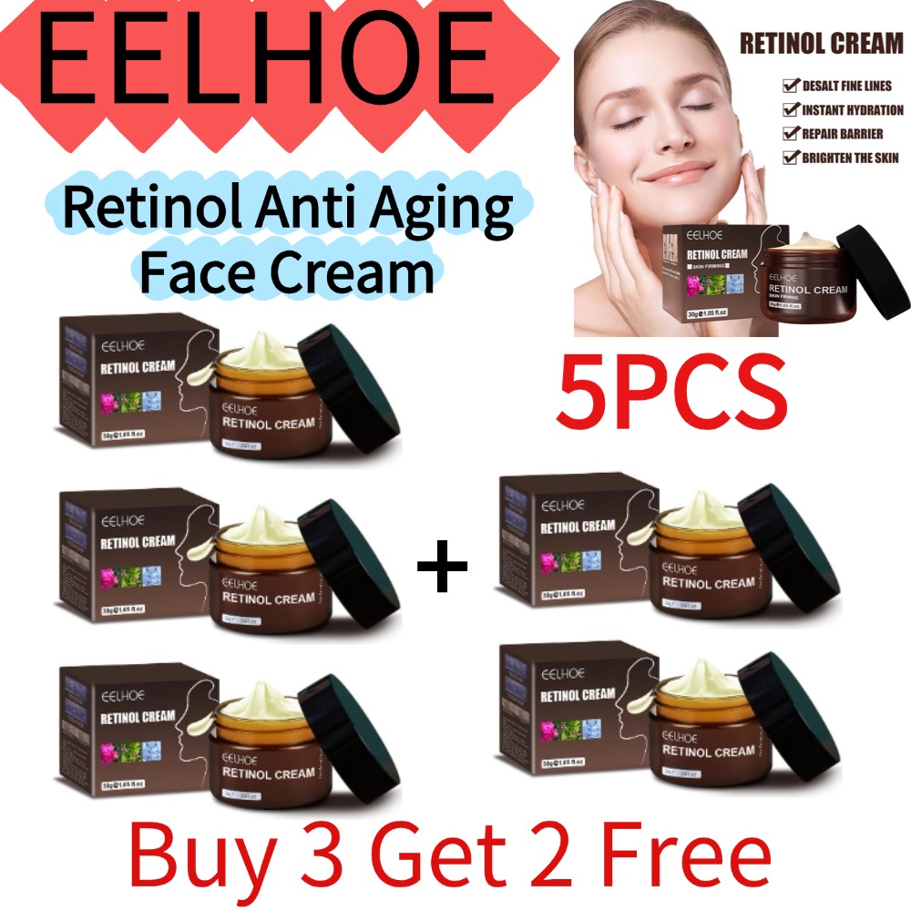 EELHOE 1/2/3/5PCS (Compre 3 y  - Retinol Anti Wrinkle Cream reseña y precio