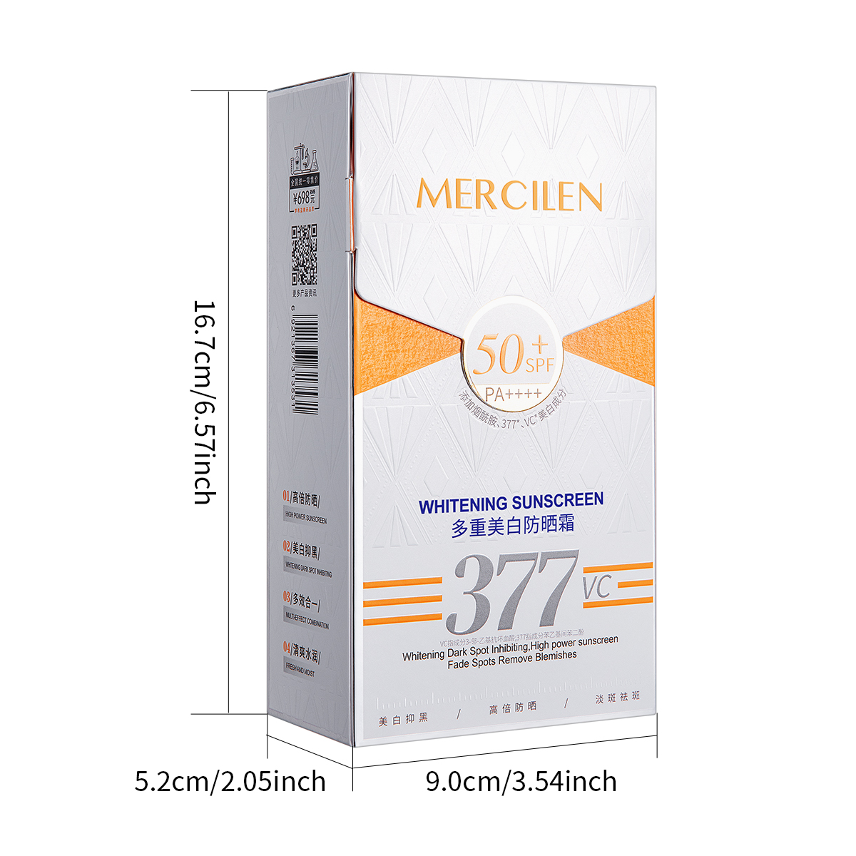 Protector solar Mercilen 30 g, - Spf 50 Waterproof Sunscreen reseña y precio