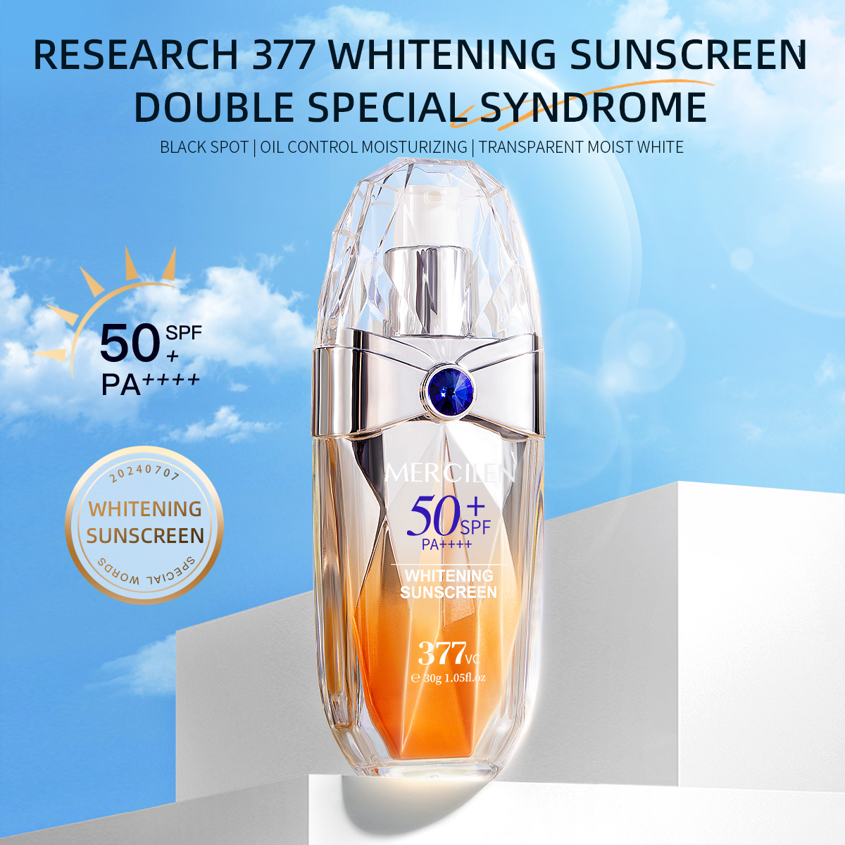 Protector solar Mercilen 30 g, - Spf 50 Waterproof Sunscreen reseña y precio