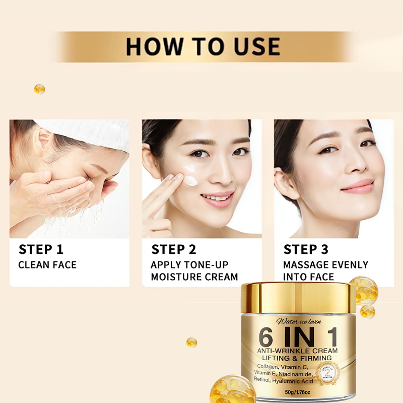 Crema Antiarrugas 6 en 1. Elev - Retinol Anti Wrinkle Cream reseña y precio