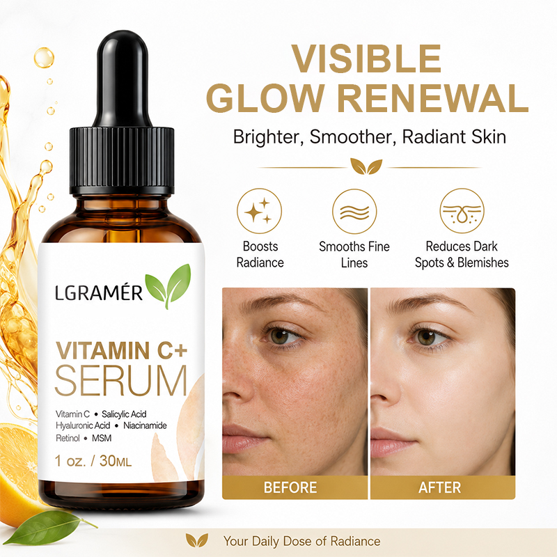 Suero Facial con Vitamina C+ y - Hyaluronic Acid Facial Serum reseña y precio