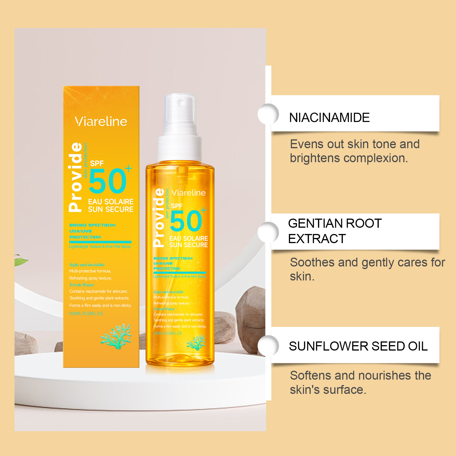 Spray Protector Solar Hidratan - Spf 50 Waterproof Sunscreen reseña y precio