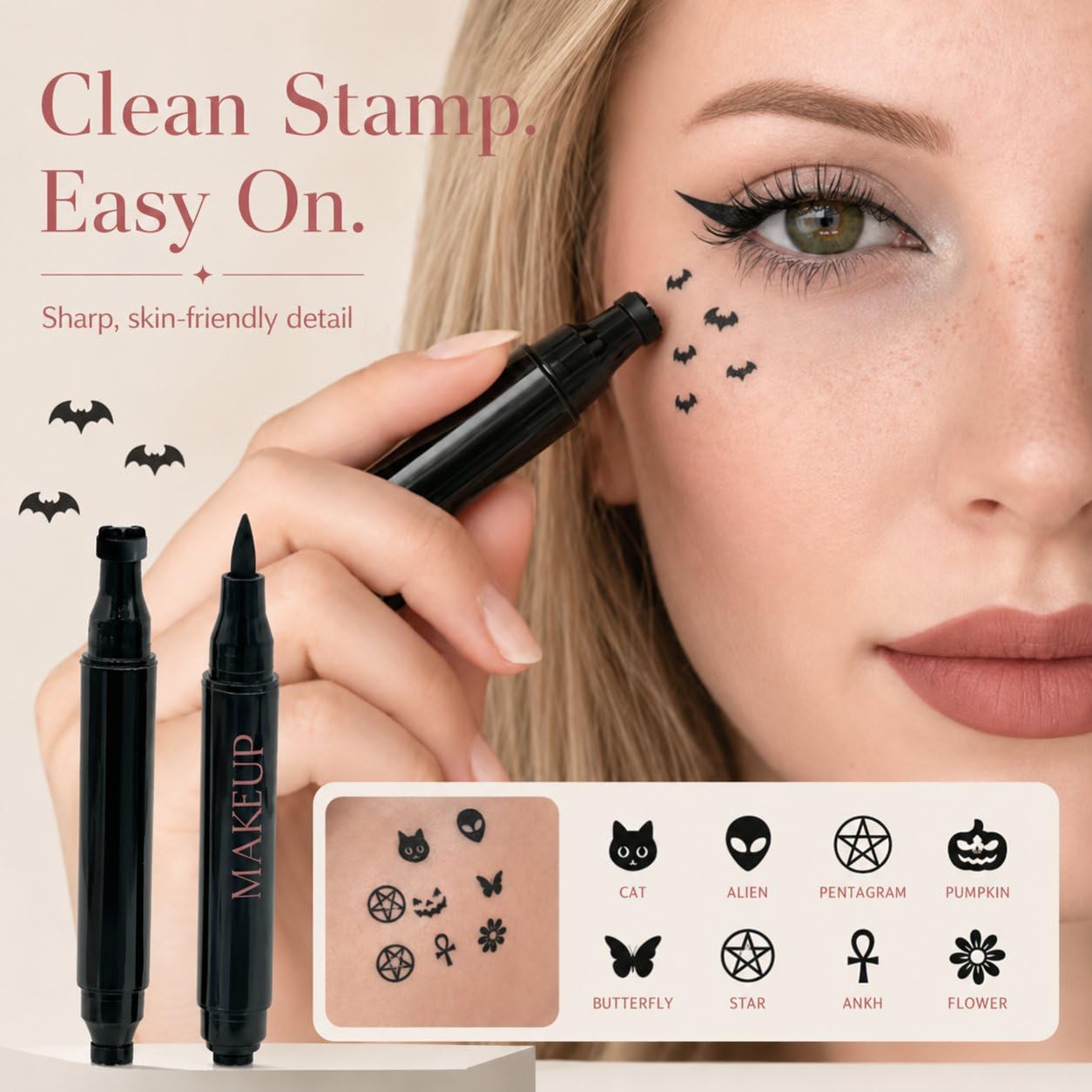 Delineador de ojos de doble pu - Waterproof Liquid Eyeliner Pen reseña y precio