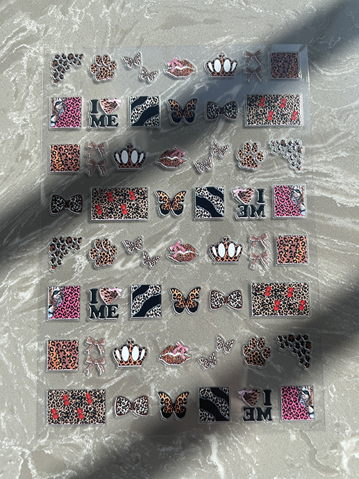 Mini Pegatinas de PVC con Patr - Nail Art reseña y precio