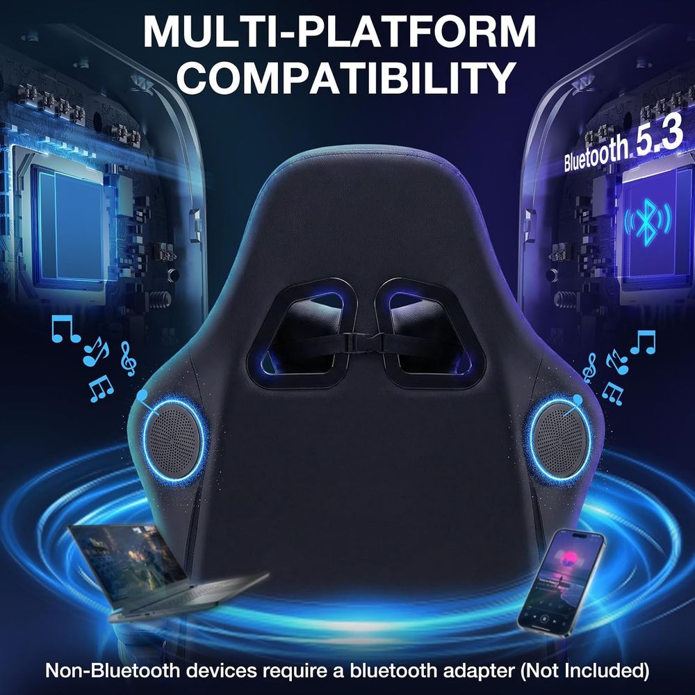 Silla Gaming RGB con Altavoces - Massage reseña y precio