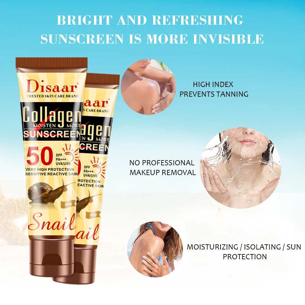 Protector Solar Disaar con Col - Spf 50 Waterproof Sunscreen reseña y precio