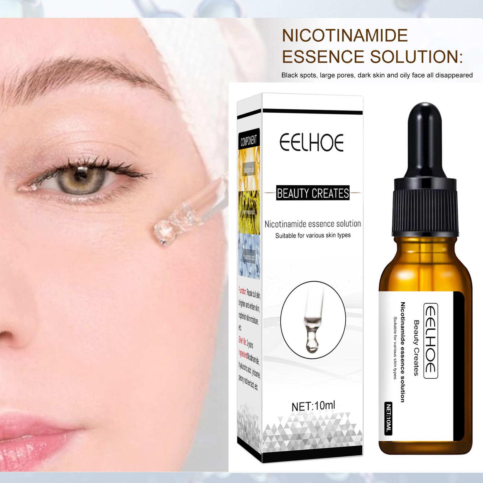 Suero Facial blanqueador, redu - Niacinamide Pore Shrinking Essence reseña y precio