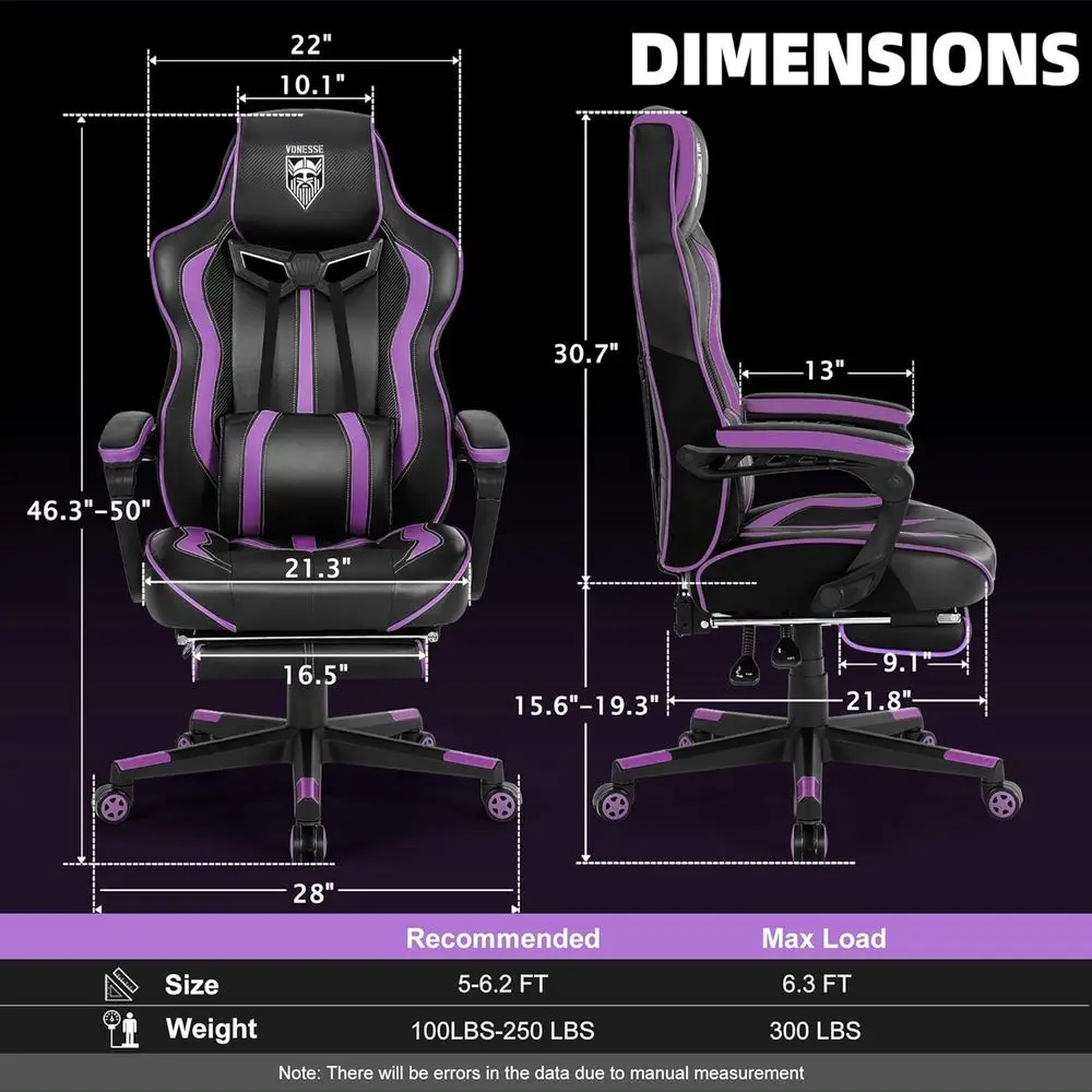 Silla de Juego Ergonómica Recl - Massage reseña y precio