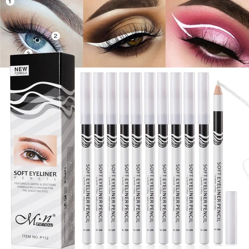 12 Uds delineador de ojos blan - Waterproof Liquid Eyeliner Pen reseña y precio