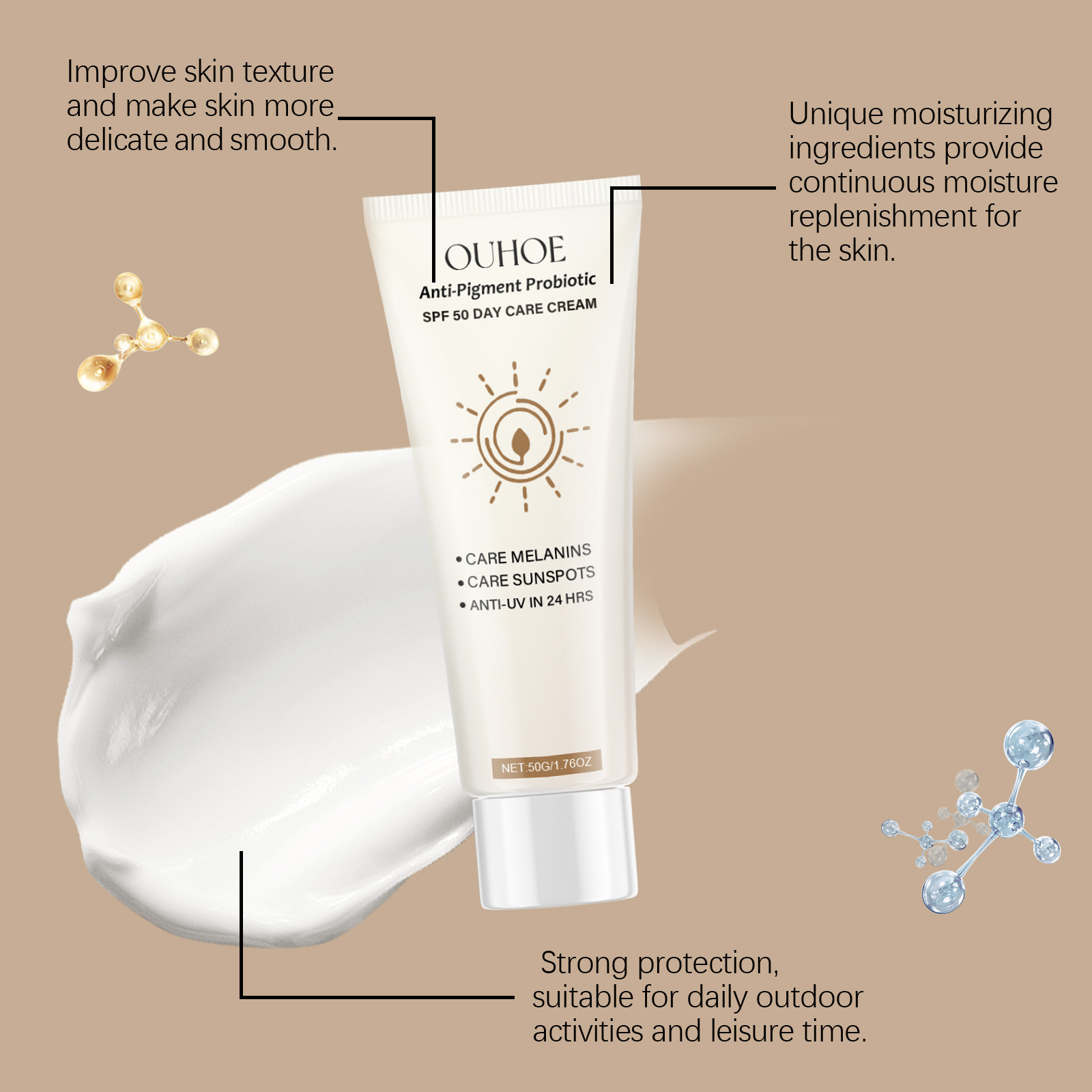 Protector solar SPF50, protecc - Spf 50 Waterproof Sunscreen reseña y precio