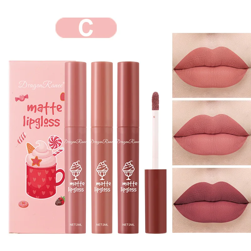 Juego de 3 Labiales Líquidos M - Matte Velvet Lip Tint Long Lasting reseña y precio