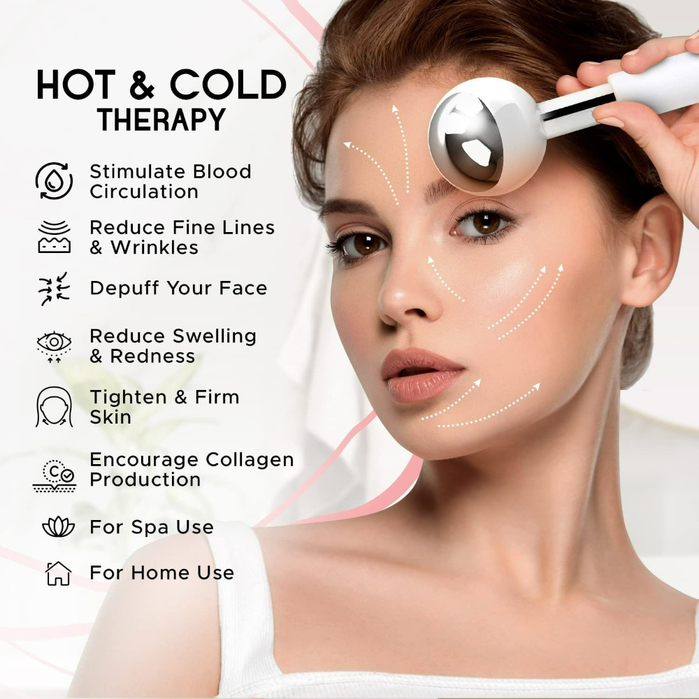 Masajeador Facial Criogénico,  - Face Ice Roller Puffiness reseña y precio