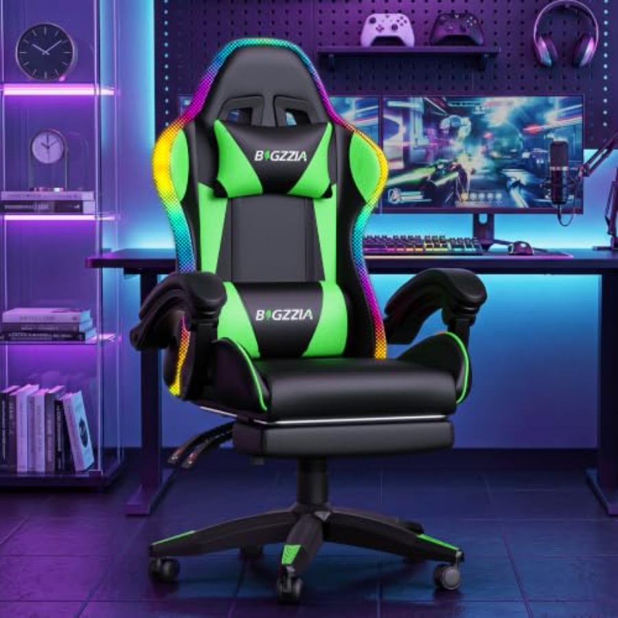 Silla de juego RGB con reposap - Massage reseña y precio