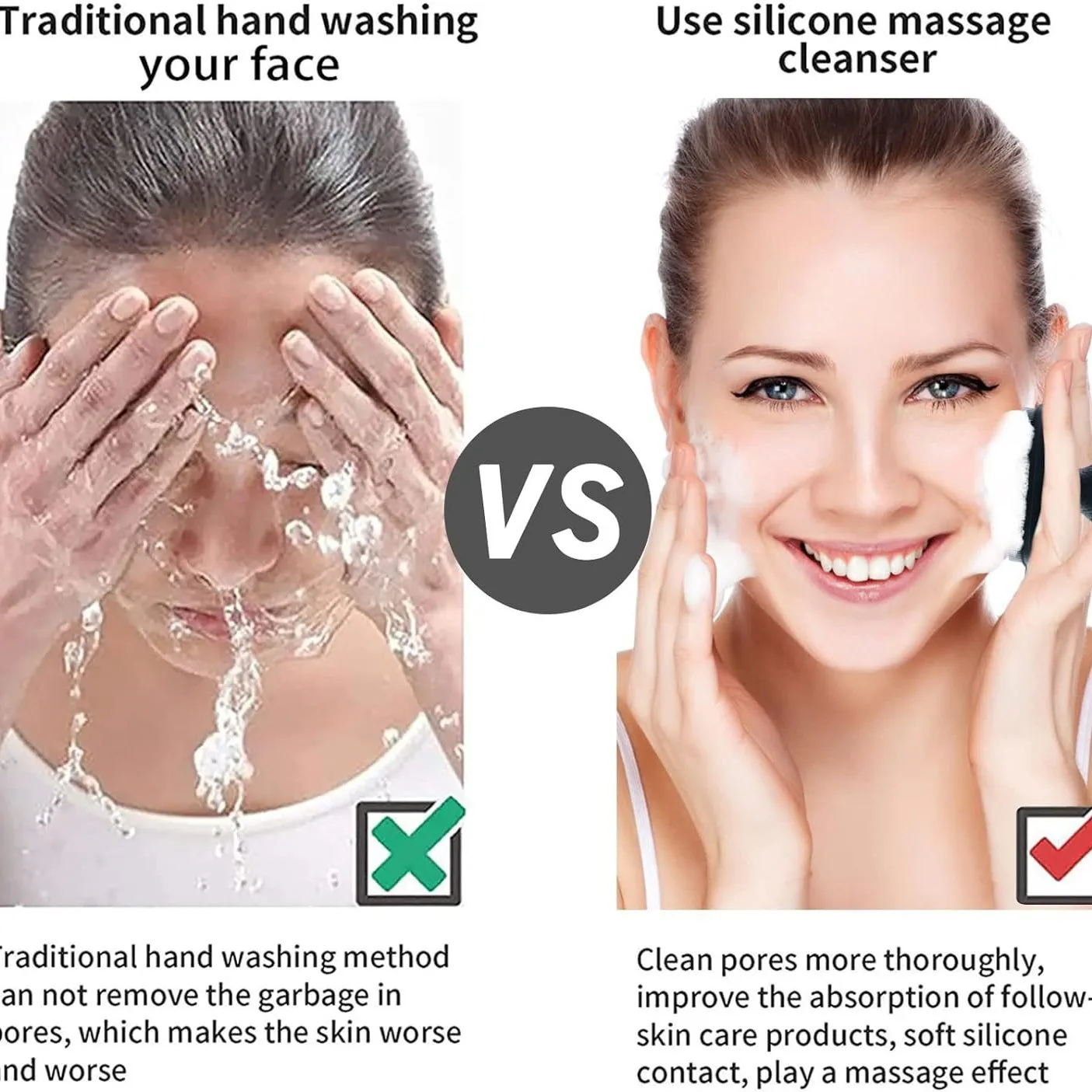 Depurador facial de silicona p - Silicone Face Scrubber Electric reseña y precio