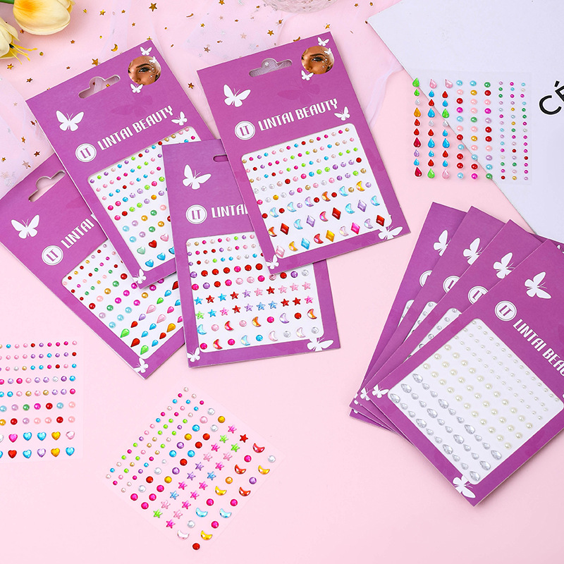 Pegatinas de Gemas Faciales Au - Nail Art reseña y precio