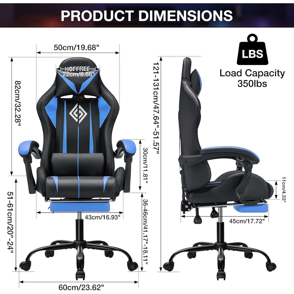 Silla de Juego LED con Luces R - Massage reseña y precio