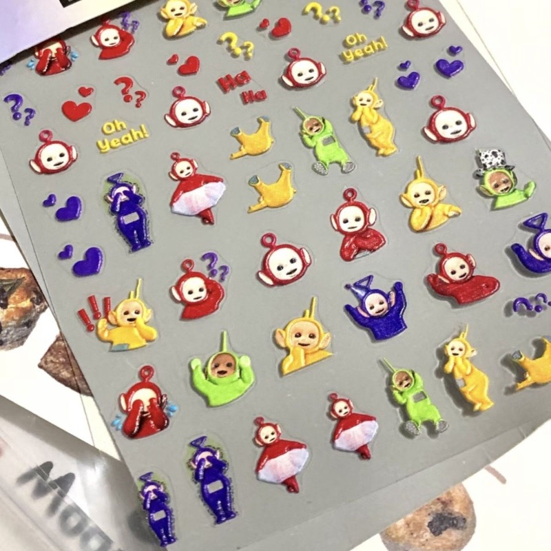 Pegatinas 3D de los Teletubbie - Nail Art reseña y precio