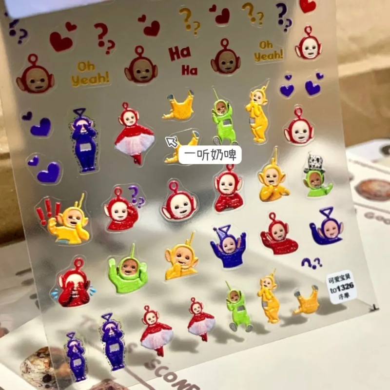 Pegatinas 3D de los Teletubbie - Nail Art reseña y precio