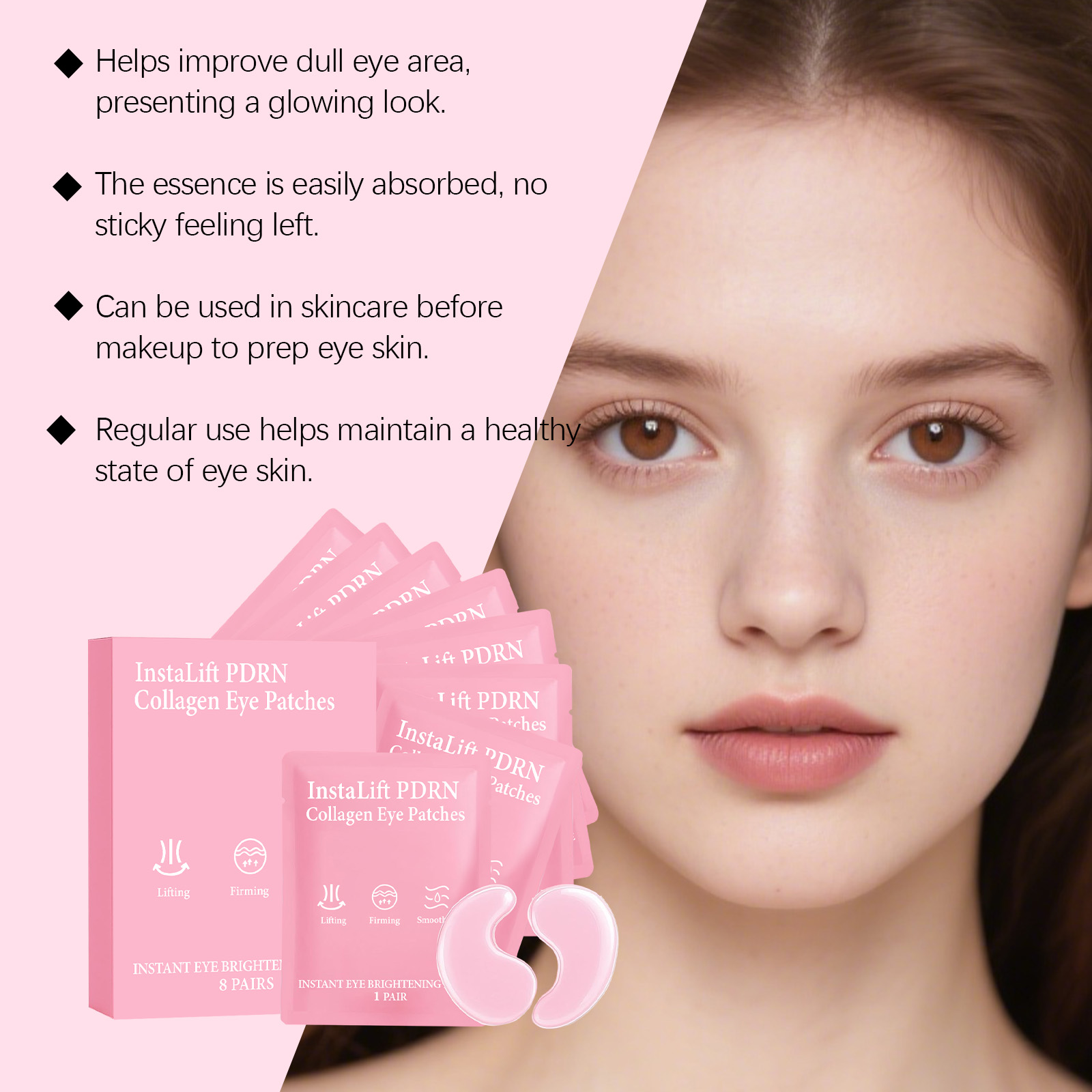 Instalift PDRN Parches de colá - Collagen Under Eye Patches reseña y precio