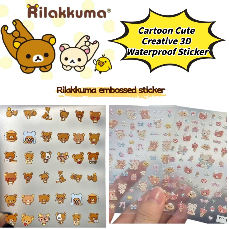 Pegatinas creativas de oso rel - Nail Art reseña y precio