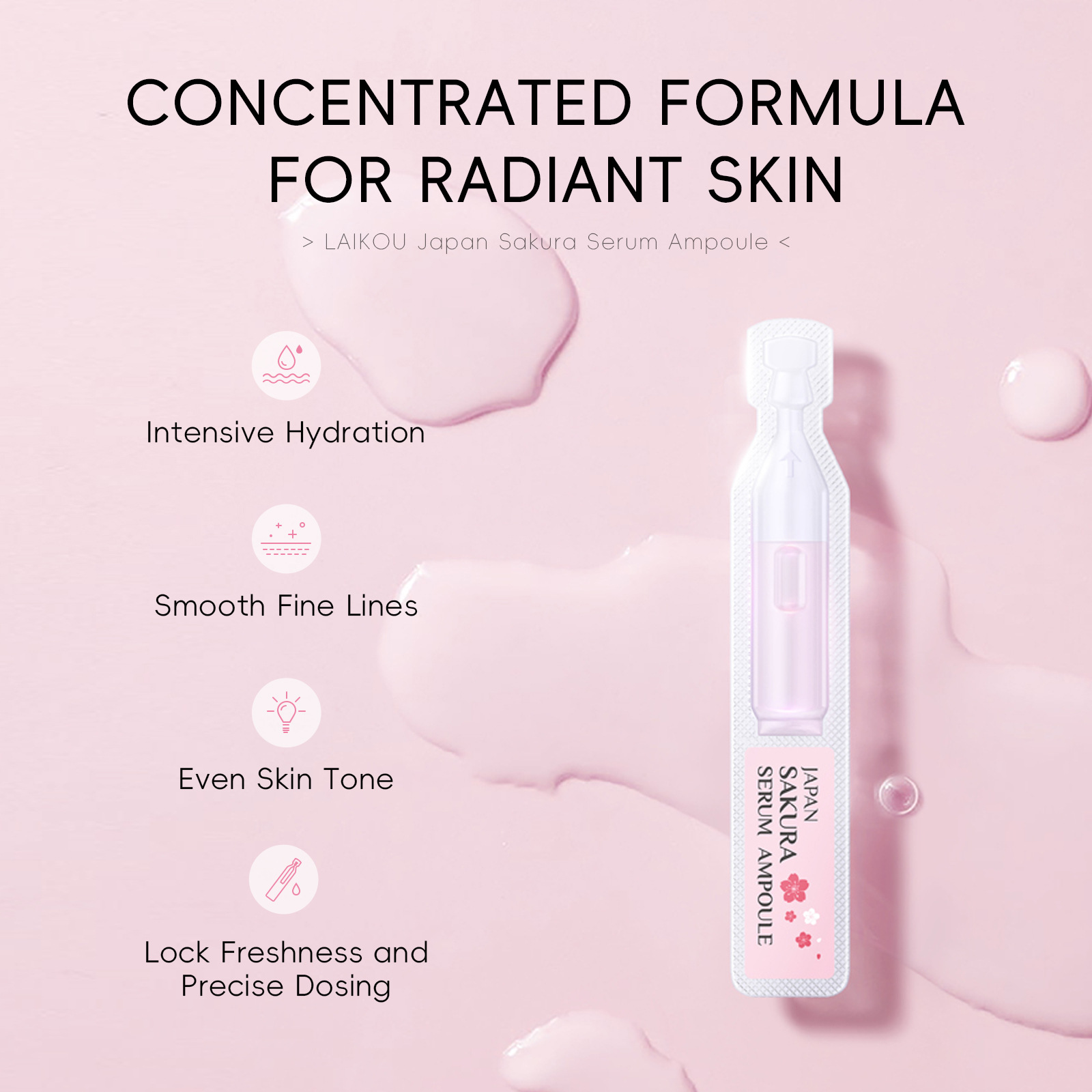 10pcs Sakura Sérum Facial Hidr - Niacinamide Pore Shrinking Essence reseña y precio