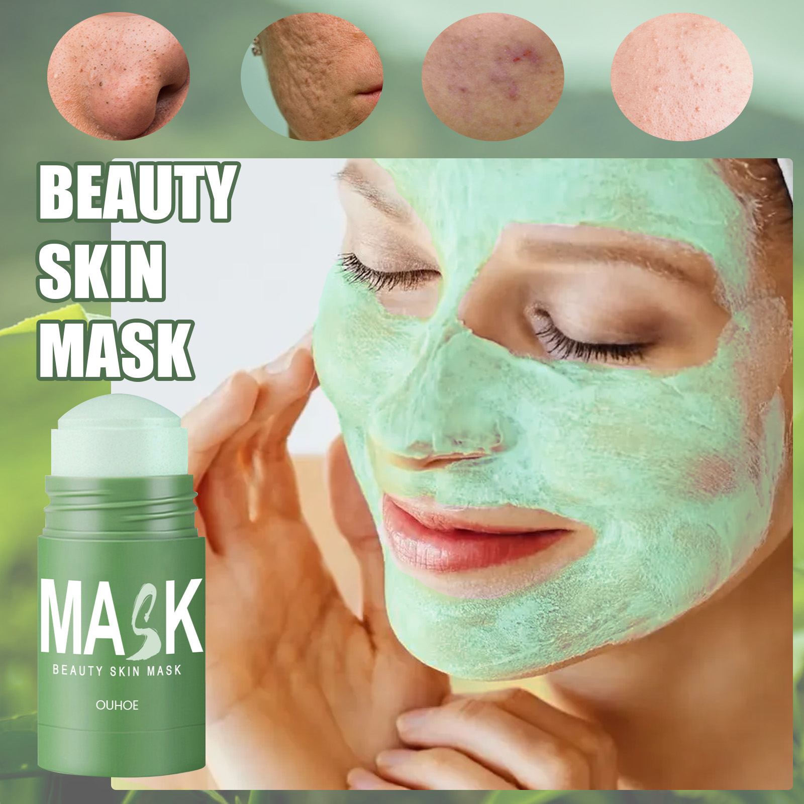 Mascarilla Sólida de Té Verde  - Green Tea Cleansing Clay Mask reseña y precio